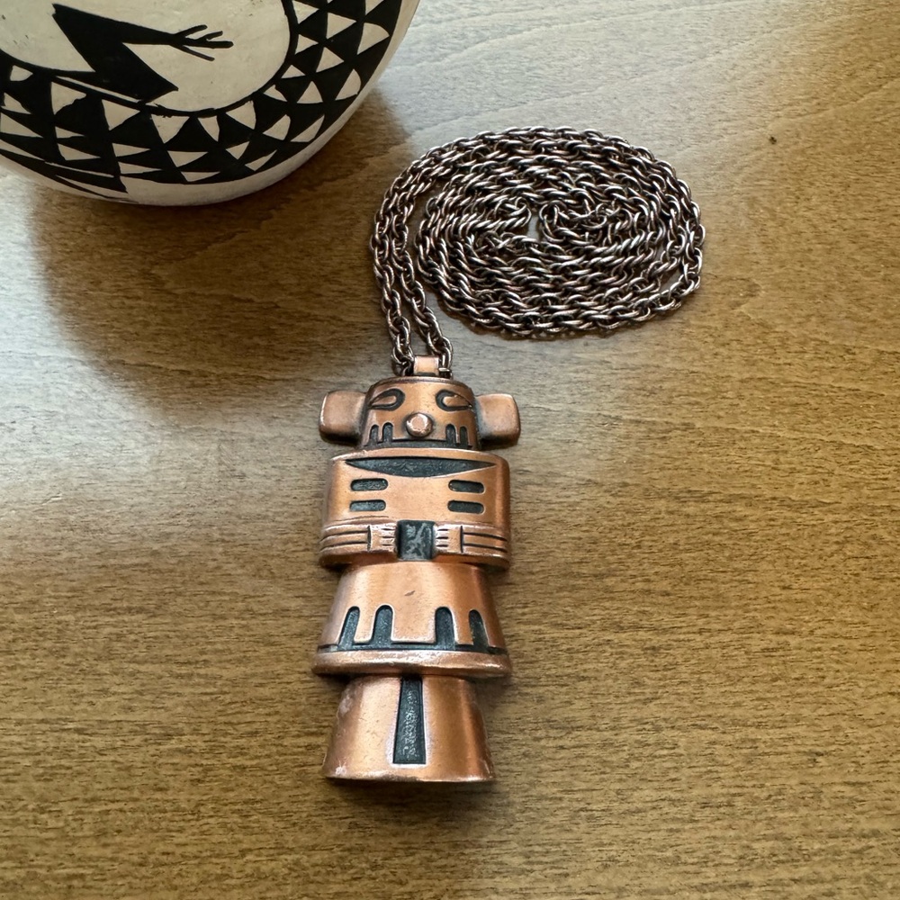 Copper Kachina Necklace - 1960’s - Bell Trading Company